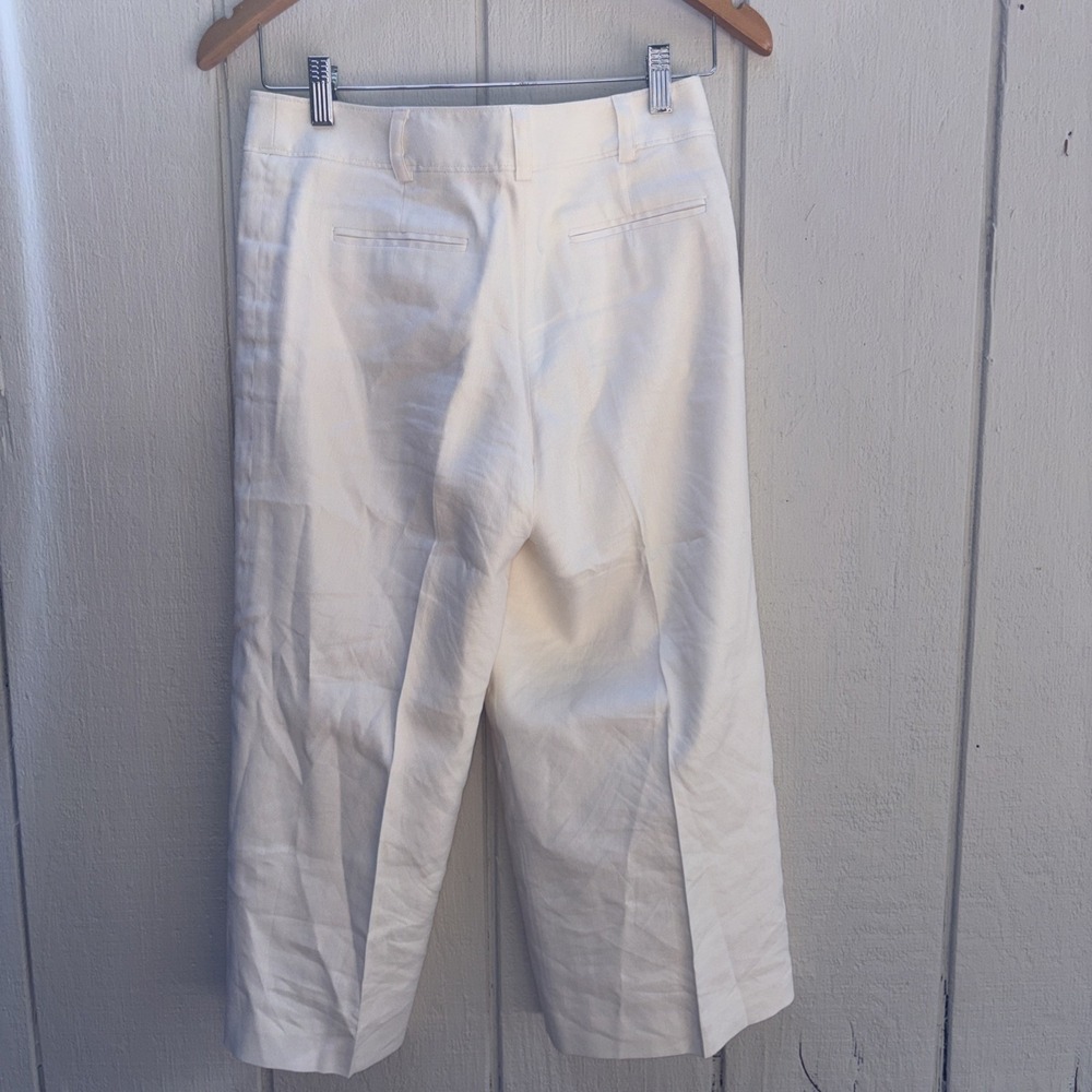 Alfani Linen Blend Size 2 Dressy Cropped Workwear Pants Women's Size 2 Lined - Picture 5 of 9